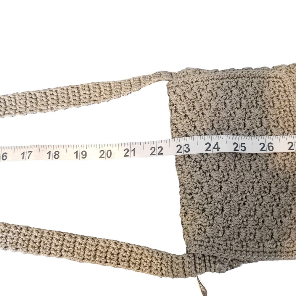 Macramé Crossbody Purse with Flap - Picture 10 of 12